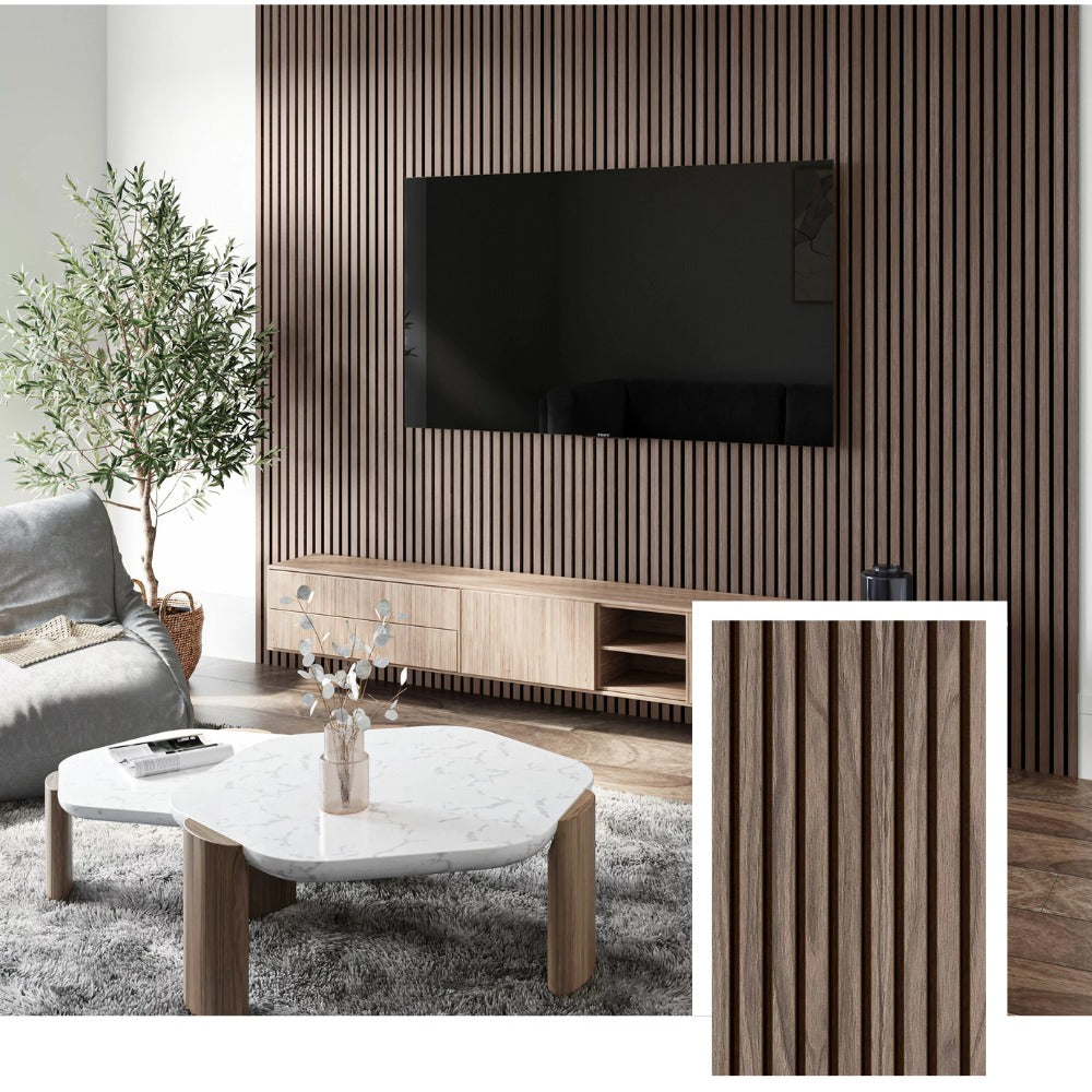 AcoustiWall™ Professional Acoustic Slat Panel — Natural Oak (2.7 × 1.10 m)