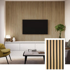 AcoustiWall™ Professional Acoustic Slat Panel — Natural Oak (2.7 × 1.10 m)